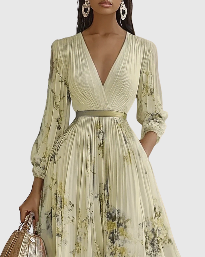 Rowella | Elegancka Maxi Sukienka z Fala