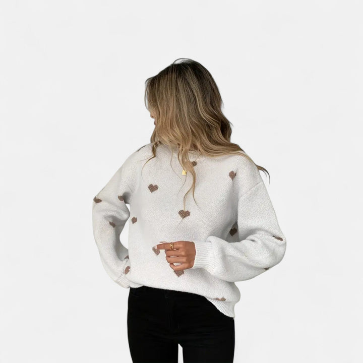 Sweter z Wełny Isla Hearts