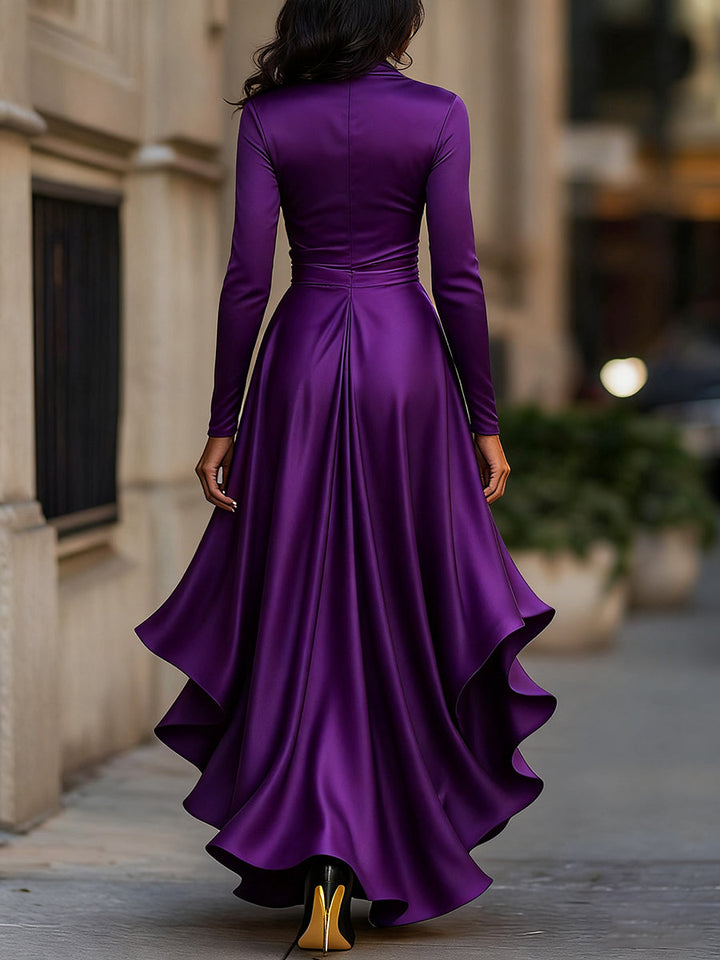 Sofia – Satynowa sukienka maxi