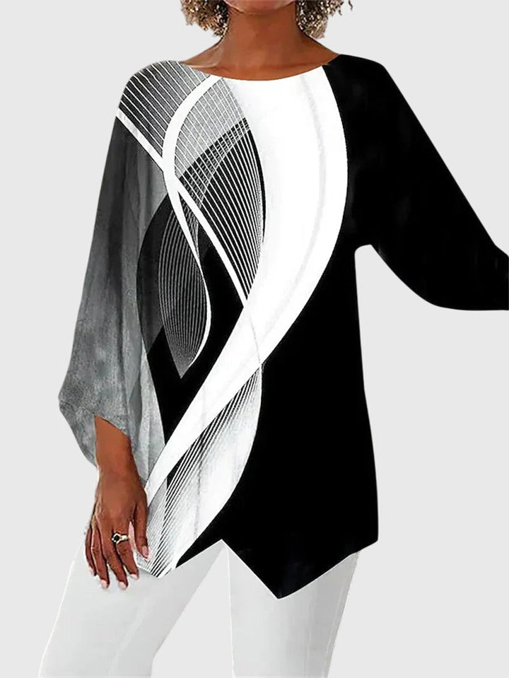 Alayah™ | Elegancki Top z Okrągłym Dekoltem