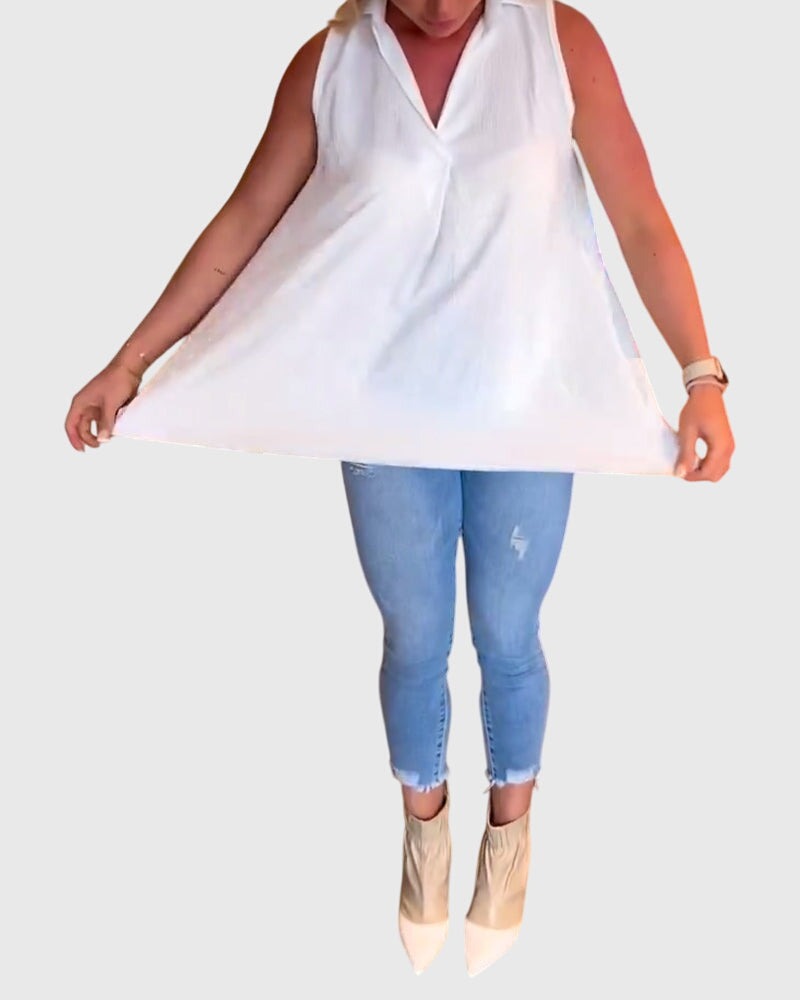 Lina™ | Top bez rękawów