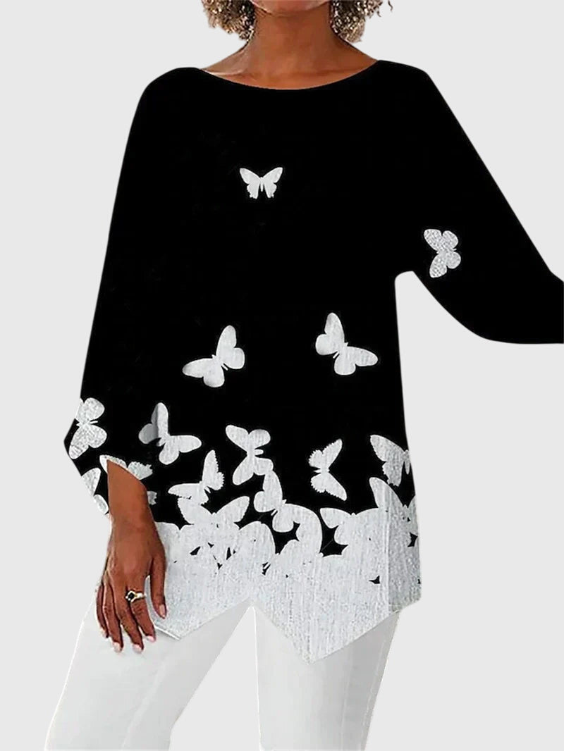 Alayah™ | Elegancki Top z Okrągłym Dekoltem