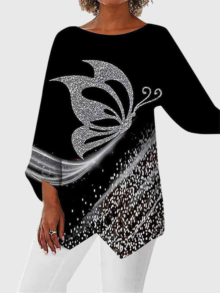 Alayah™ | Elegancki Top z Okrągłym Dekoltem