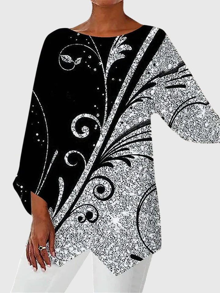 Alayah™ | Elegancki Top z Okrągłym Dekoltem