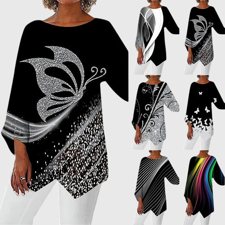 Alayah™ | Elegancki Top z Okrągłym Dekoltem